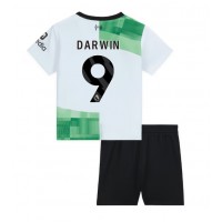 Liverpool Darwin Nunez #9 Fotballklær Bortedraktsett Barn 2023-24 Kortermet (+ korte bukser)